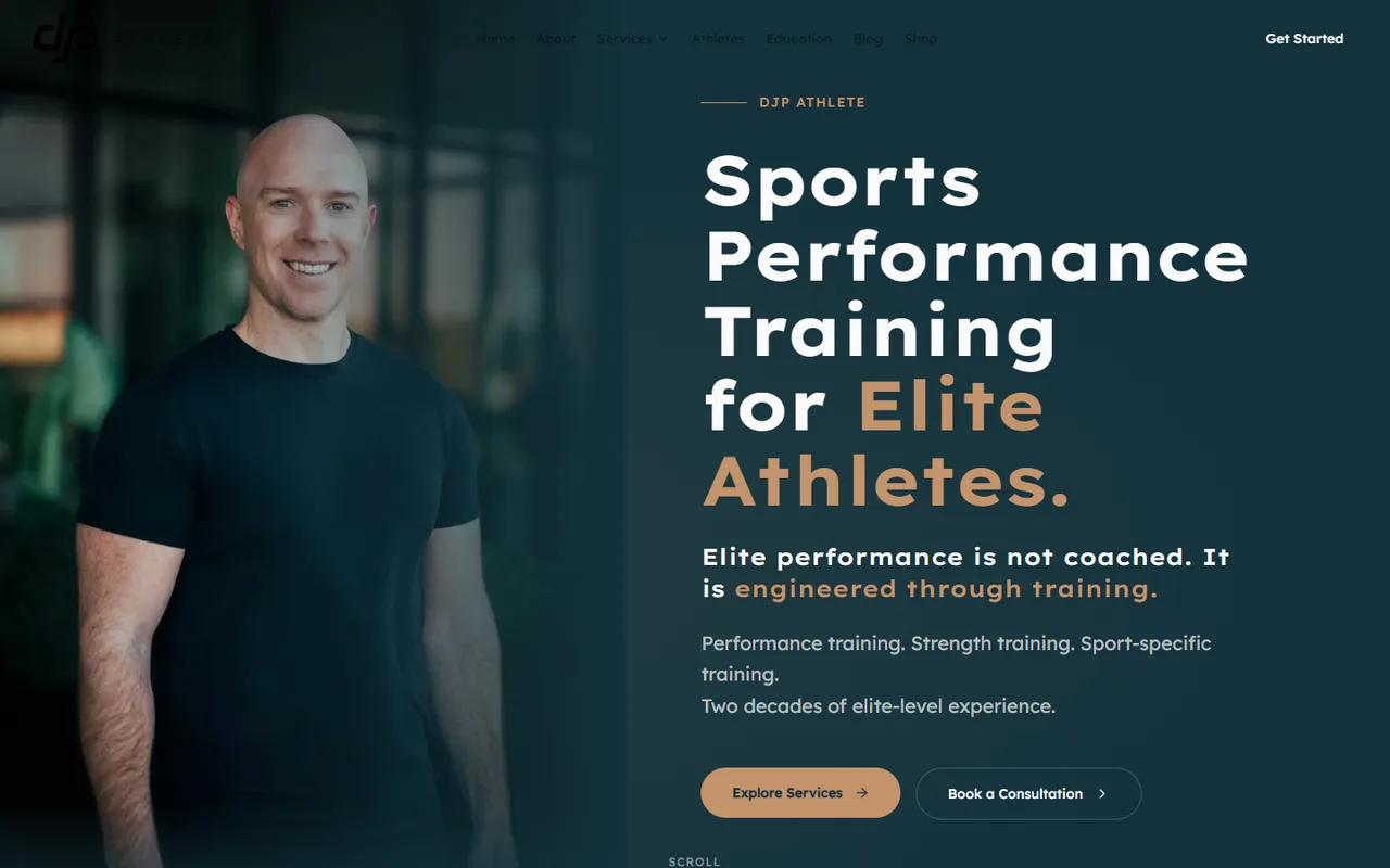 DJP Athlete Platform — screenshot